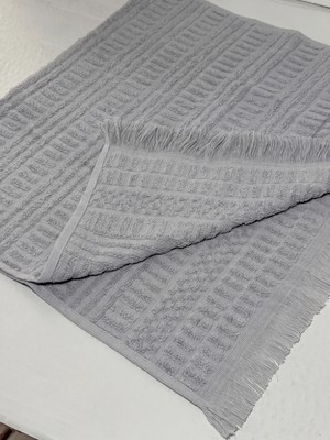 Botti Home %100 Pamuk Saçaklı El ve Yüz Havlusu Seti, Pamuklu Jakarlı Misafir Havlusu 50 x 90 Cm, Çeyizlik Yumuşak Havlu