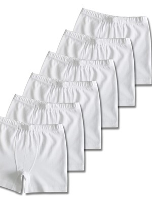 Panfilia %95 Pamuklu Erkek Çocuk Likralı Penye Boxer 6'lı Set / Külot / Iç Çamaşır