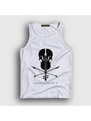 Presmono Unisex Beyaz Cello Apocalyptica Atlet