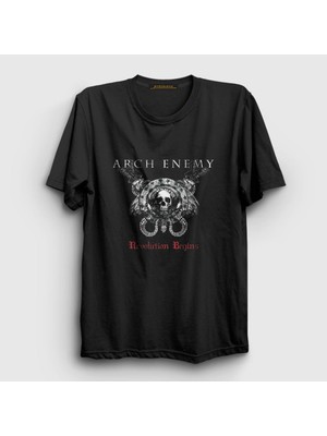 Presmono Unisex Siyah Revolution Arch Enemy T-Shirt