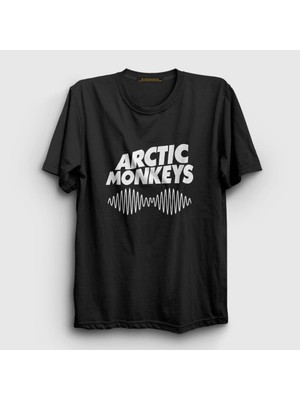 Presmono Unisex Siyah Cover Arctic Monkeys T-Shirt