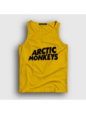 Presmono Unisex Sarı Logo Arctic Monkeys Atlet