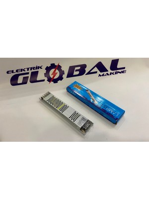 Lampist 12V 8,5A Ultra Slim LED Trafosu – 100W Yüksek Güçlü Ince Kasa Şerit LED ve Güvenlik Kamerası Adaptörü