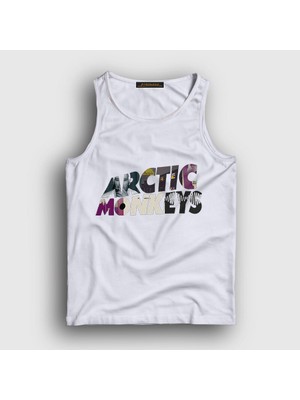 Presmono Unisex Beyaz Mask Arctic Monkeys Atlet