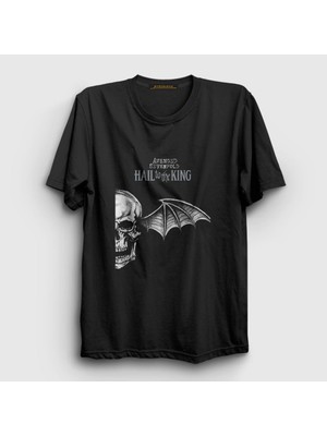 Presmono Unisex Siyah King Avenged Sevenfold T-Shirt