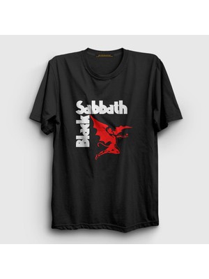 Presmono Unisex Siyah Henry Black Sabbath T-Shirt