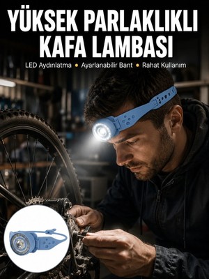 Get Store Hafif ve Taşınabilir Kamp Kafa Lambası Ayarlanabilir Işık Yeni Nesil