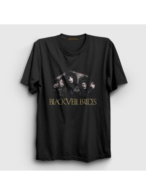 Presmono Unisex Siyah Band Black Veil Brides T-Shirt