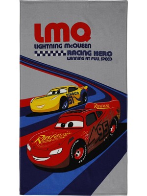 1001 Cars LMQ95 Disney Lisanslı Kadife Plaj Havlusu 70X130