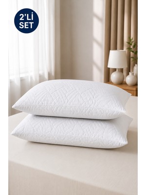 Viscolog 2 Li Italyan Microfiber Orta Sertlikte Boyun Destekli Rahat Nefes Alan 1000GR Yastık