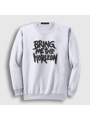Presmono Unisex Beyaz Bring Me The Horizon Sweatshirt