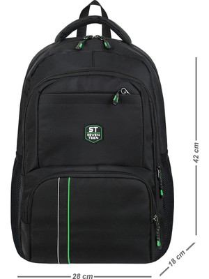 Seventeen 4904 Su Itici Kumaş 15.6" Laptop Bölmeli Seyahat ve Okul Sırt Çantası
