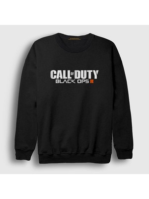 Presmono Unisex Siyah Black Ops Call Of Duty Sweatshirt