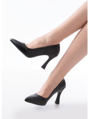 Zerenyus ZRİN-001 Premium Siyah Günlük 9 cm Topuklu Stiletto