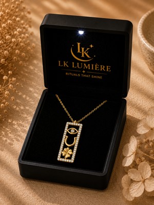 LK Lumiere 925 Ayar Gümüş Kolye Işıklı Kutuda