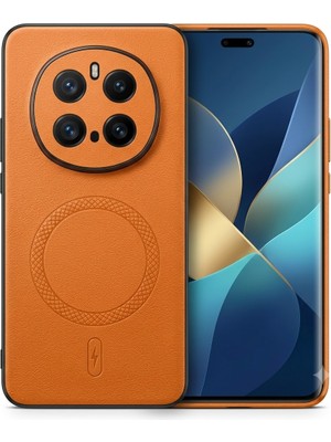 Bovinox Honor Magic 7 Pro Uyumlu Magsafe Özellikli Kamera Korumalı Premium Deri Görünümlü Kılıf