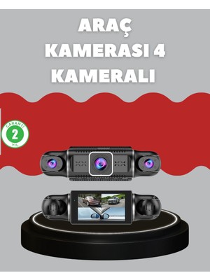 Bezos 4 Kameralı Araç Kayıt Cihazı Full Hd Park Izleme Gece Görüş