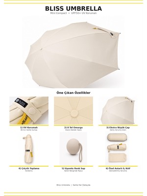 Aventus Umbrella Kapsül Şemsiye - Uv Korumalı Güneş Şemsiyesi