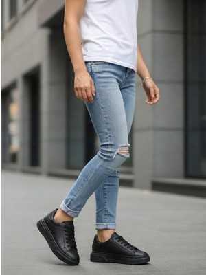 Bonjey Erkek Sneaker – Rahat Kalın Taban – Günlük Spor Ayakkabı – Suni Deri