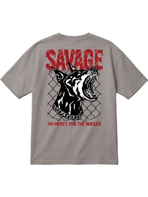 BarsDepo Oversize Vintage Baskılı Premium Unisex Tişört
