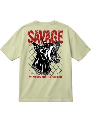 BarsDepo Oversize Vintage Baskılı Premium Unisex Tişört