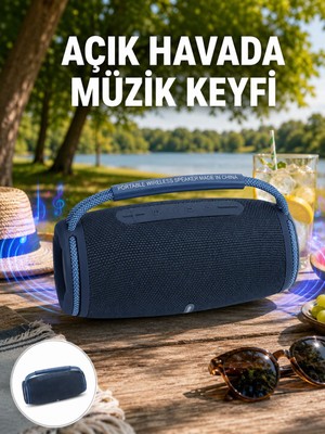 Hafif ve Dayanıklı Renkli Işıklı Taşınabilir Müzik Hoparlörü Yeni Nesil - Lisinya