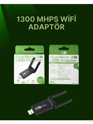 USB 3.0 Wireless Adaptör – 2.4ghz & 5ghz Destekli - Lisinya