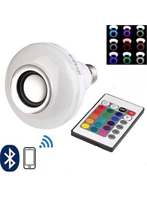 Ampul Şeklinde Kumandalı Bluetooth Hoparlör ( Lisinya )