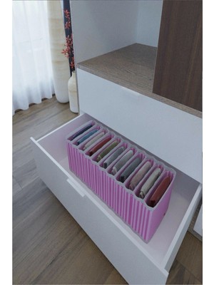 11 Bölmeli Dolap ve Çekmece Içi Düzenleyici Akordiyon Organizer M-00500 (6 Adet) ( Lisinya )