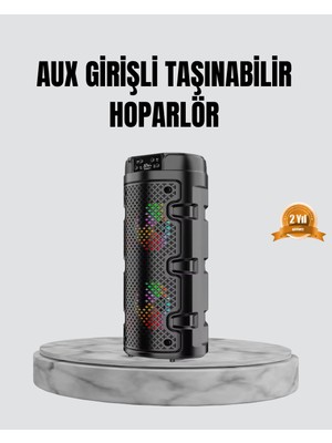 Taşınabilir Bluetooth Hoparlör Çift Sürücü Güçlü Bas Hd Ses Çoklu Bağlantı - Lisinya