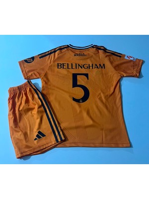 Candy Cup Reall-Madrid Bellingham Turuncu Yeni Sezon Çocuk 2li Set Forma