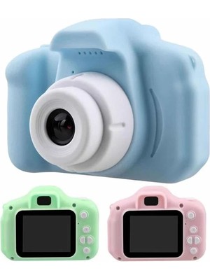 Çocuklara Özel Fotoğraf ve Video Çeken Mini Çok Renkli Fotoğraf Makinesi