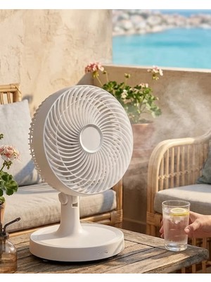 2200 Rpm Mini Masaüstü Vantilatör Sessiz ve Güçlü Hava Akışlı Fan