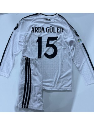 Candy Cup R.e.a.l'm.a.d.r.i.d' Arda Uzun Kollu 15 Numara  Çocuk Forması 2li Set