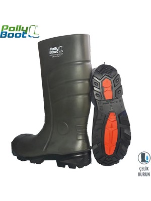 Meks Pollyboot Vega 38 Numara Çelik Blu Çizme Poliüratan