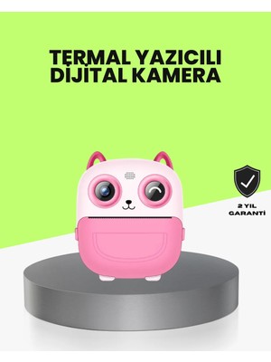Termal Baskı Özellikli Çocuk Kamerası 1080P Video Destekli