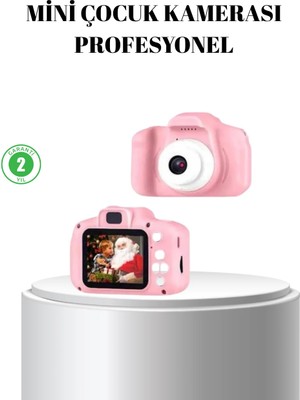 Pembe Mini 1080P Hd Çocuk Kamera – 8mp, Video Kaydı,tf Kart Destekli