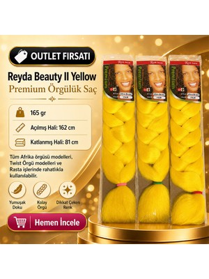 Meks 3 Paket / Afrika Örgüsü ve Rasta Için Sen  Yellow2