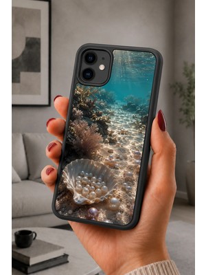 BG AKSESUAR iPhone 12 Uyumlu Inci Desenli Kamera Korumalı Darbelere Dayanıklı Kılıf