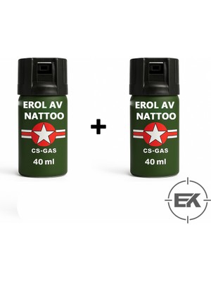 Erol Av Nato.biber.gazi Sprey 40 ml 2 Adet - Kişisel Emniyet ve Güvenlik Seti