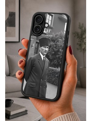 BG AKSESUAR iPhone 16 Uyumlu Payidar Desenli Kamera Korumalı Darbelere Dayanıklı Kılıf