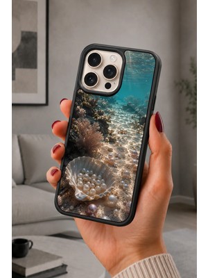 BG AKSESUAR iPhone 16 Pro Uyumlu Inci Desenli Kamera Korumalı Darbelere Dayanıklı Kılıf