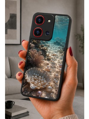 BG AKSESUAR Reeder S19 Max Pro S 108MP / Zoom Uyumlu Inci Desenli Kamera Korumalı Darbelere Dayanıklı Kılıf