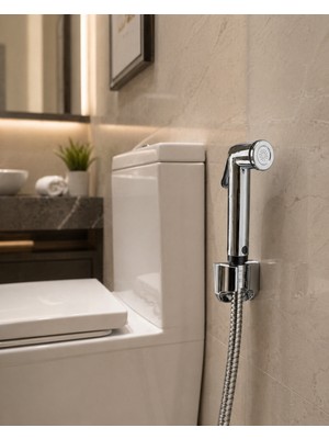 Su Tasarruflu Taharetmatik El Spreyi Stoplu Banyo Temizlik Seti - Lisinya