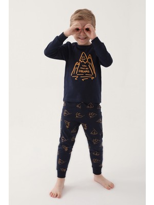 RolyPoly Roly Poly 3171 Garson Aspire To İnside Erkek Çocuk Uzun Kol Pijama Takım