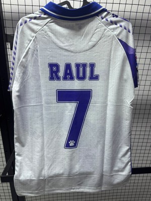Gladsome Real Madrid Raul Retro Futbol Forması Beyaz