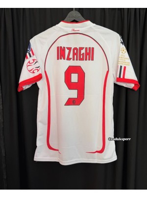 Gladsome Ac Milan Inzaghi 9 Futbol Forması Beyaz