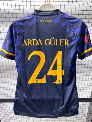 Gladsome Real Madrid Arda Güler 24 Futbol Forması Mavi