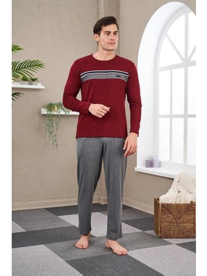 Pjs 23707 Erkek Bisiklet Yaka Pijama Takım