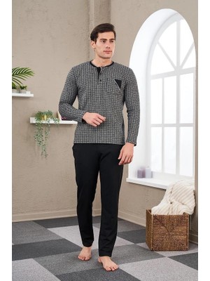 Pjs 23709 Erkek Patlı Jakarlı Pijama Takım